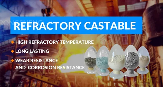 High Alumina Reinforced Castables Low Cement Refractory Castable for CFB Boiler 